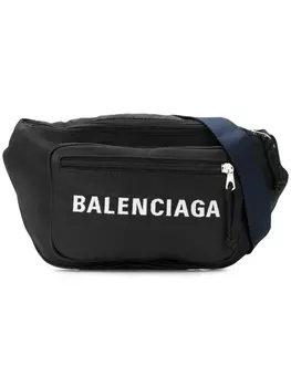 Balenciaga сумка через плечо с логотипом, черный