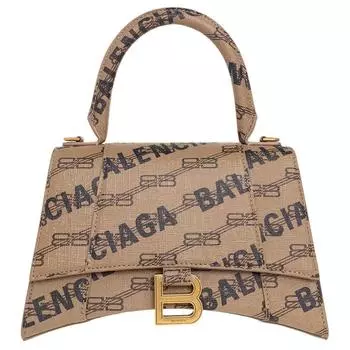 Balenciaga Сумка через плечо, сумка-трансформер, женская, коричневая, из искусственной кожи