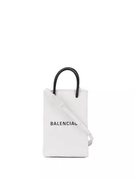 Balenciaga сумка для телефона Shopping, белый