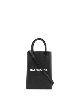 Balenciaga сумка для телефона Shopping, черный