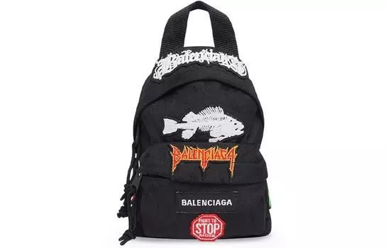 Balenciaga Сумка Explorer из полиамида, через плечо, мини, мужская, черная