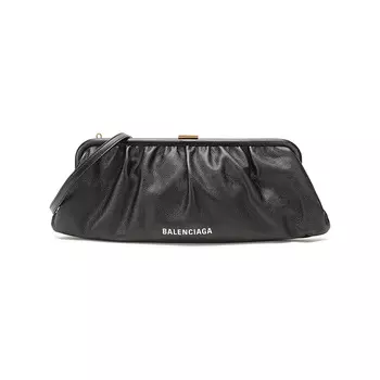 Balenciaga Сумка-клатч из коровьей кожи, женская, через плечо, черная