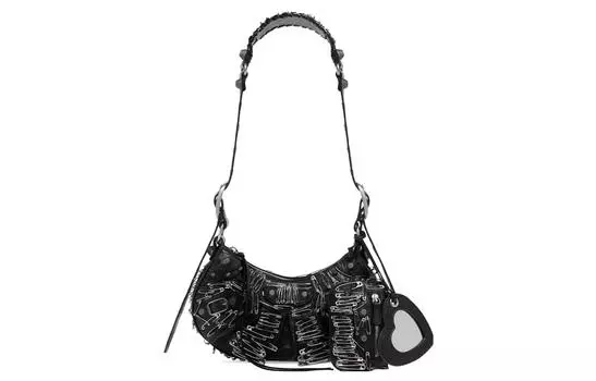 Balenciaga Сумка Le Cagole из овчины, мини-сумка через плечо, женская, черная