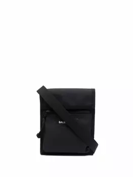 Balenciaga сумка-мессенджер с нашивкой-логотипом, черный