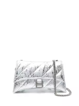 Balenciaga сумка на плечо Crush, серебристый