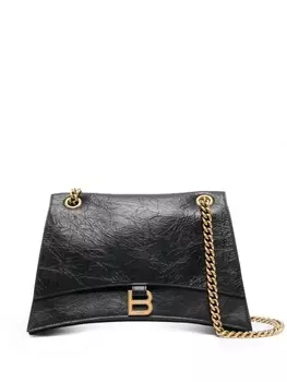 Balenciaga сумка на плечо Crush среднего размера, черный