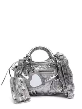 Balenciaga сумка на плечо Neo Cagole XS, серебристый
