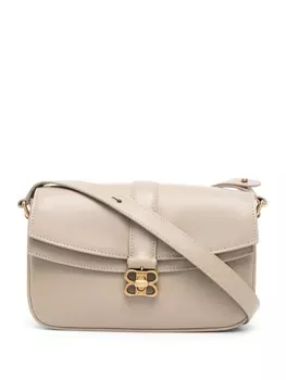 Balenciaga сумка на плечо с логотипом, нейтральный цвет