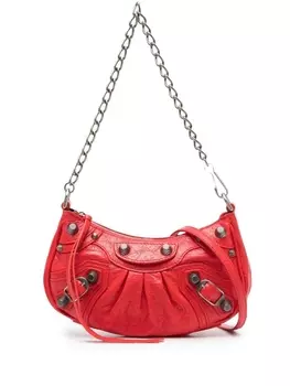 Сумка на плечо Balenciaga с заклепками, красный