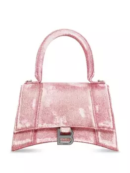 Balenciaga сумка S Hourglass с верхней ручкой, розовый