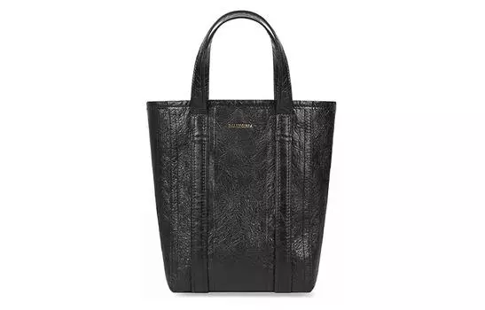 Balenciaga Сумка-шоппер Barbes из овчины, сумка-шоппер, сумка через плечо, маленькая, женская, черная