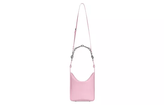 Balenciaga Сумка-шоппер из зернистой телячьей кожи, женская, розового цвета