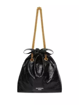 Balenciaga сумка-тоут Crush с логотипом, черный