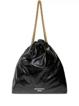 Balenciaga сумка-тоут Crush среднего размера, черный