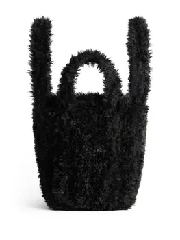 Balenciaga сумка-тоут Everyday 2.0 из искусственного меха, черный
