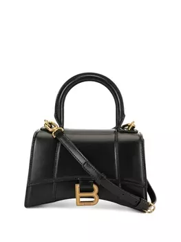 Balenciaga сумка-тоут Hourglass размера мини, черный