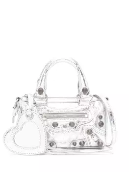 Balenciaga сумка-тоут Le Cagole размера мини, серебристый
