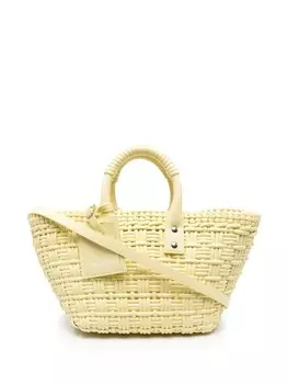 Balenciaga сумка-тоут XS Bistro Basket, желтый