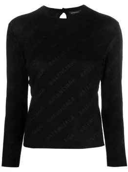 Balenciaga толстовка с логотипом, черный