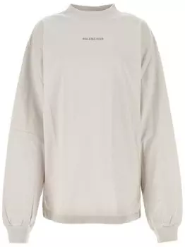 Balenciaga толстовка с логотипом, нейтральный цвет