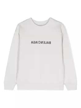 Balenciaga толстовка с логотипом, серый
