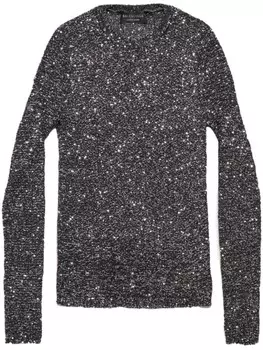 Balenciaga толстовка с пайетками, черный