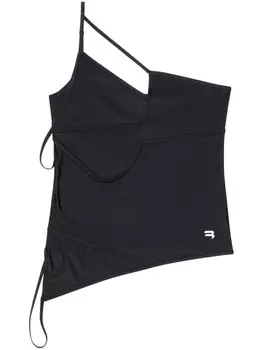 Balenciaga топ асимметричного кроя, черный