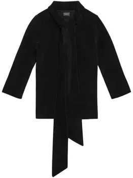 Balenciaga топ с шарфом, черный