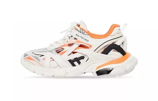 Кроссовки детские Balenciaga Track 2.0, белый / оранжевый
