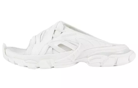 Balenciaga Track шлепанцы белые (женские)