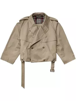 Balenciaga тренч с поясом, нейтральный цвет