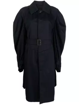 Balenciaga тренч Twisted с объемными рукавами, синий