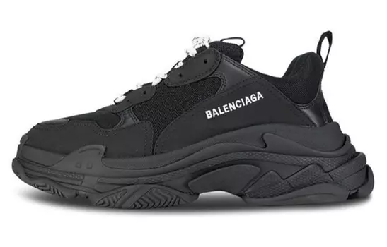Balenciaga Triple S Черно-белые шнурки