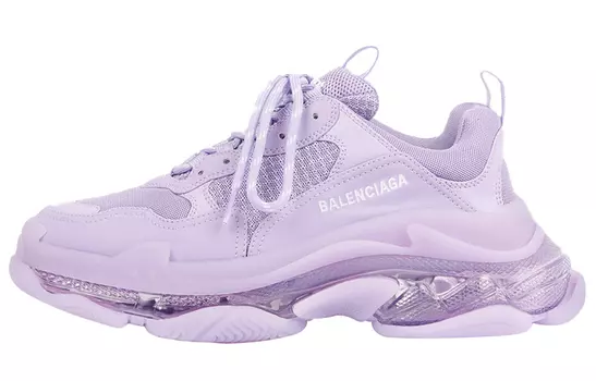 Кроссовки Balenciaga Triple S Clear Sole, фиолетовый