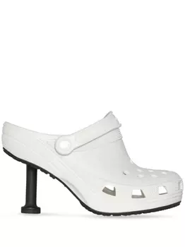 Balenciaga туфли Madame 80 из коллаборации с Crocs, белый