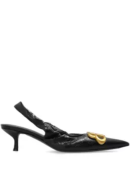 Balenciaga туфли Monaco 50, черный