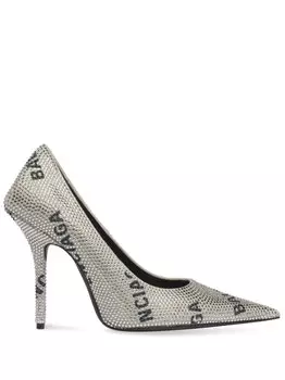 Balenciaga туфли Square Knife 110, нейтральный цвет