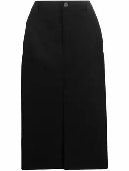 Balenciaga юбка-карандаш с асимметричным подолом, черный
