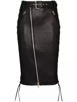 Balenciaga юбка-карандаш с поясом, черный