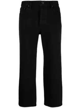 Balenciaga укороченные джинсы прямого кроя, черный