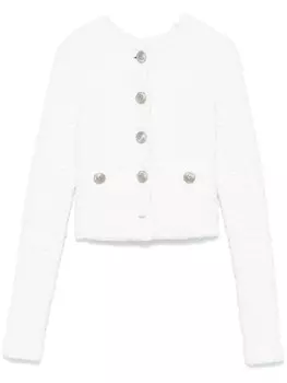 Balenciaga укороченный кардиган, белый