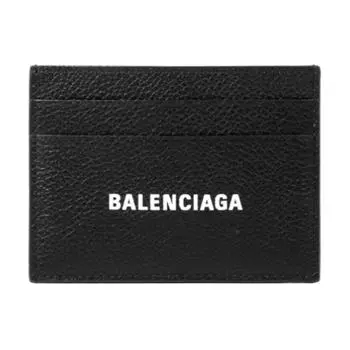 Balenciaga Визитница из кожи Cash, кошелек, держатель для карт, унисекс, черный