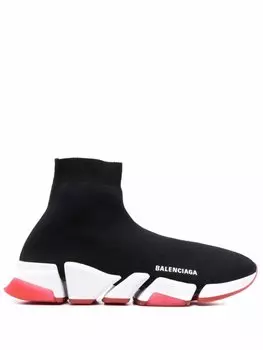 Balenciaga высокие кроссовки Speed 2.0, черный