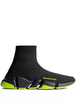 Кеды Balenciaga Speed 2.0, черный/ярко-желтый
