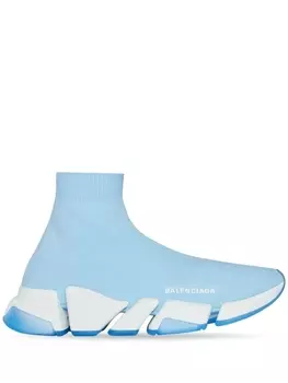 Balenciaga высокие кроссовки Speed 2.0, синий