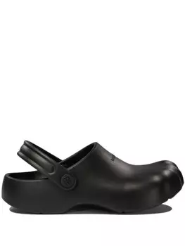 Balenciaga x Crocs мокасины на платформе с тисненым логотипом, черный