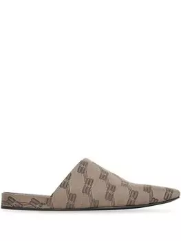Balenciaga жаккардовые мюли Cosy, нейтральный цвет