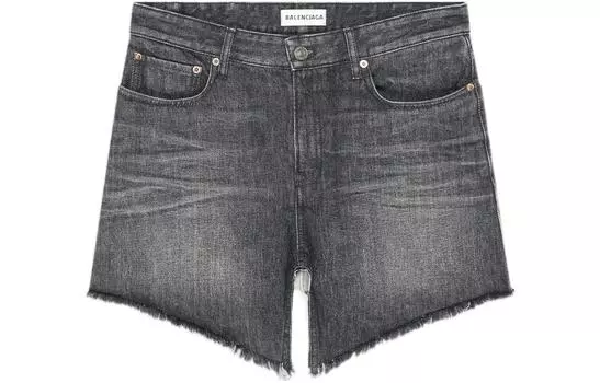 Юбка джинсовая Balenciaga Cut-up женская, черный