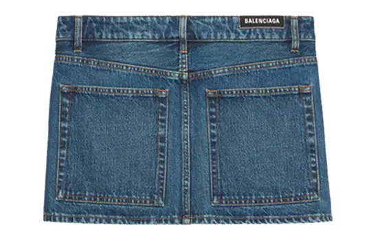 Джинсовая юбка Balenciaga, синий