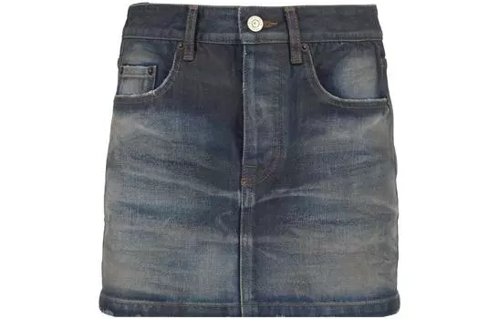 Джинсовая юбка Balenciaga, синий